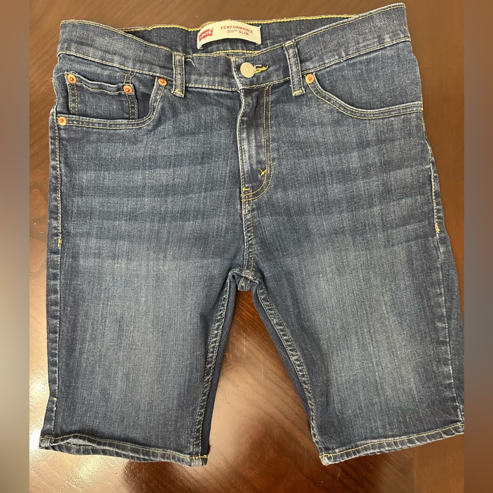Levi kids Blue jean shorts size 14